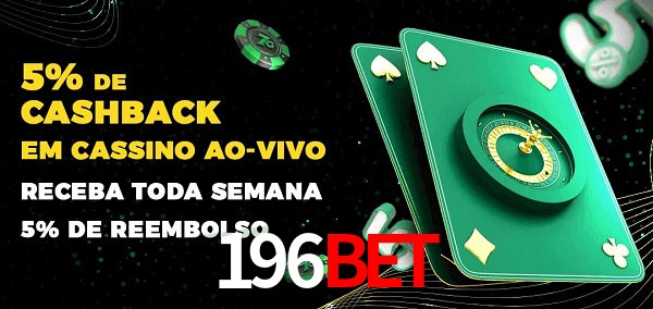 Promoções do cassino ao Vivo 196Bet